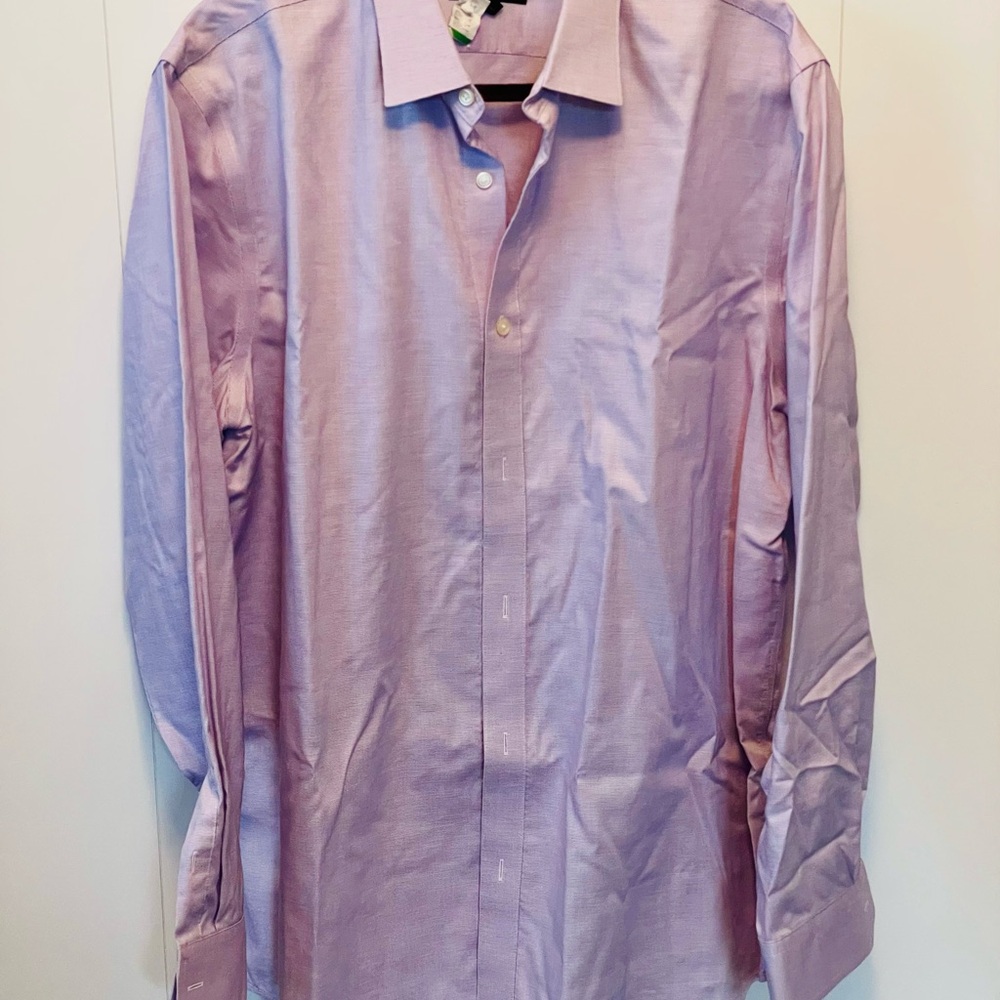 Banana Republic Lavender Dress Shirt 17-17.5 35/36